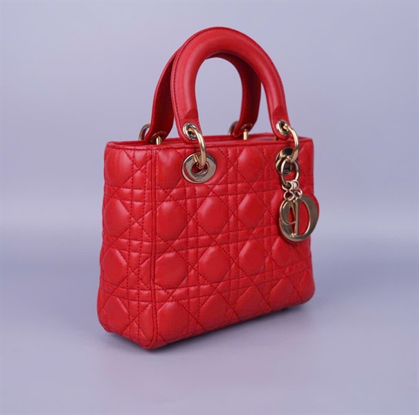 Túi Dior Lady đỏ sz S +
