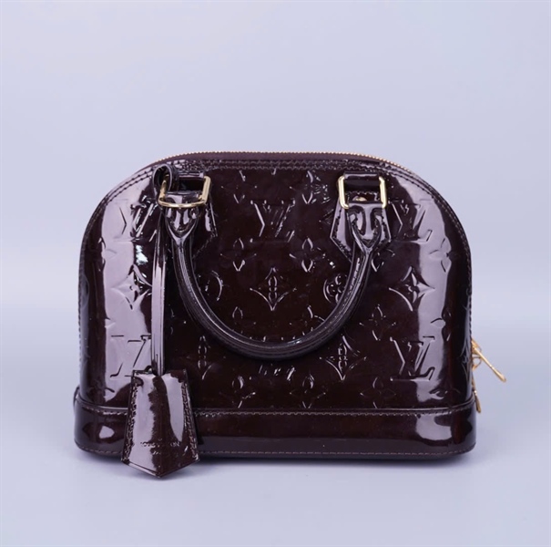 Túi LV Alma đen bóng (kèm + chìa) sz22+