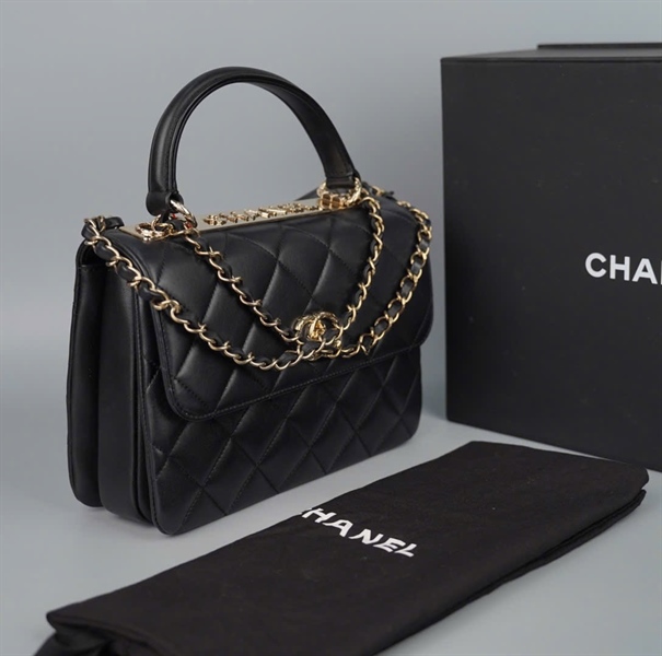 Túi Chanel handle (E1G821U9) sz23 KG+