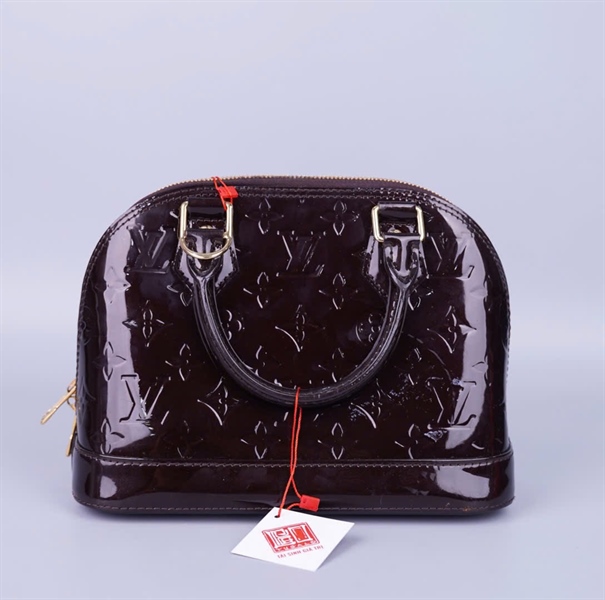 Túi LV Alma đen bóng (kèm + chìa) sz22+