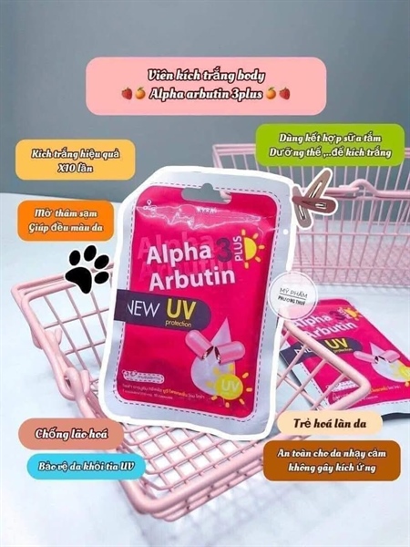 Viên trộn arbutin UV