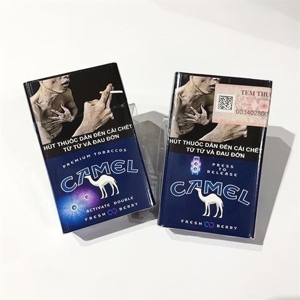 Thuốc lá Camel active Double Fresh berry 2 bấm tính tem lạc đà