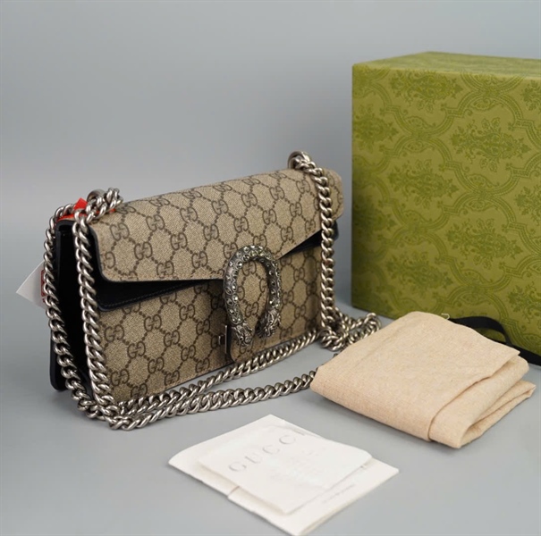 Túi GG Dionysus xám đen (499623204991) sz25 KG+