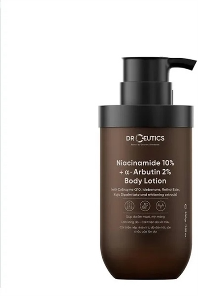 DrCeutics Dưỡng thể Niacinamide 10%+ α- Arbutin 2% Body Lotion 200ml