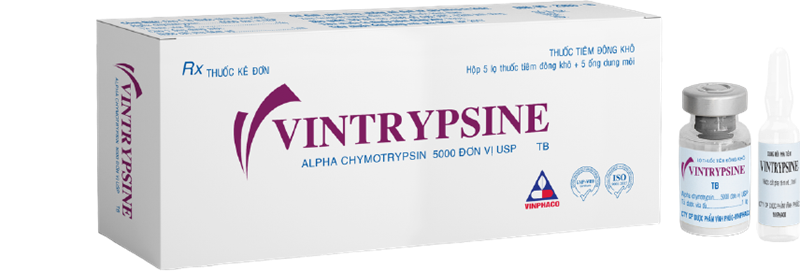 Vintrypsine vinphaco (hộp/5ống+5lọ)