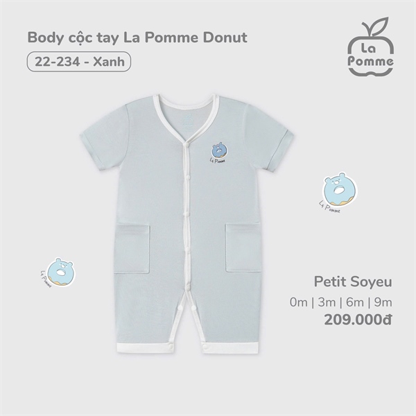 2234 - 3M/9M Body cộc tay La Pomme Donut