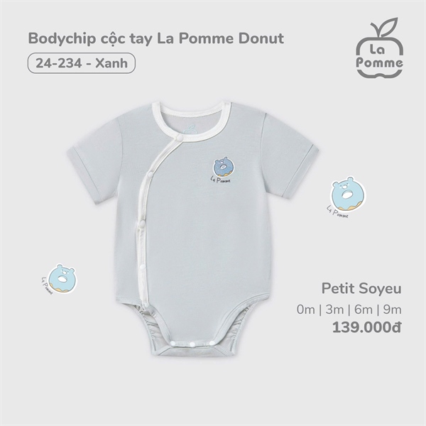 4234 - 3M/9M Bodychip cộc tay La Pomme Donut