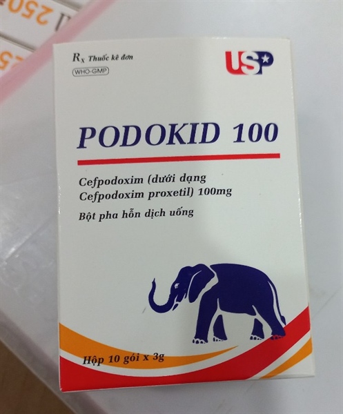 Podokid 100 (Cefpodoxim 100mg) (Hộp 10 gói x 3g) - US Pharma USA