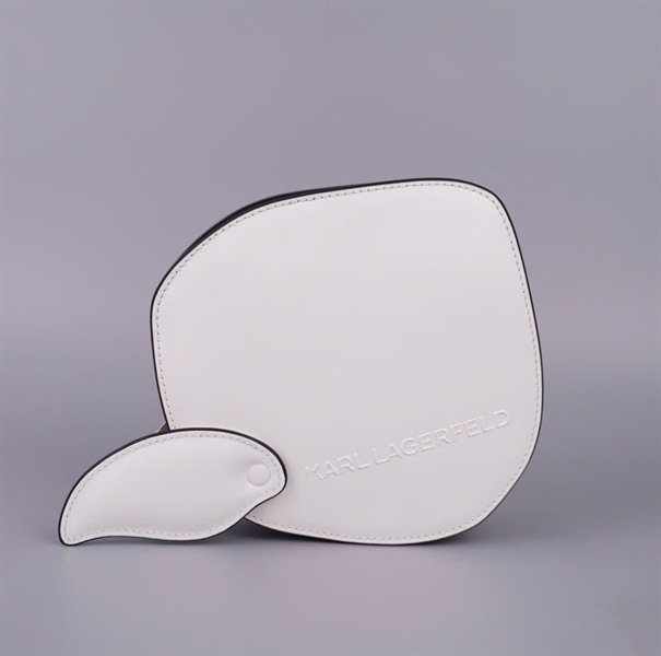 Túi Karl Lagerfeld trắng hình mặt sz20 KG+