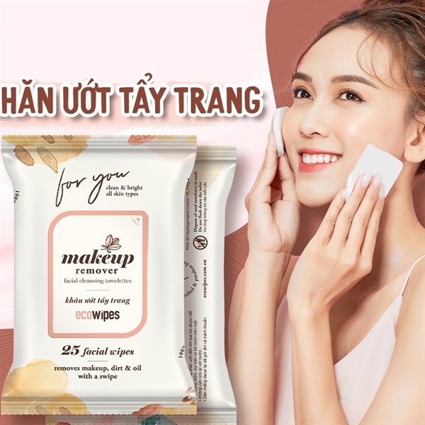 Khăn tẩy trang Ecowipes 25 tờ
