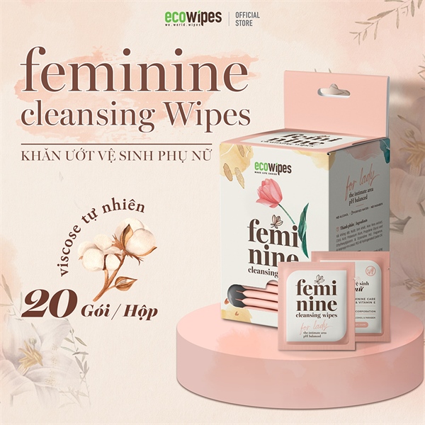 Khăn ướt vệ sinh Phụ nữ 10 tờ