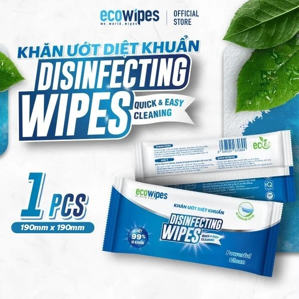 Khăn ướt diệt khuẩn SP lẻ 1 tờ ( set 20 tờ)