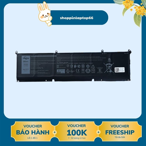 Pin Laptop Dell XPS 9500 9510 9520 Type 69KF2 (pin thay cell)