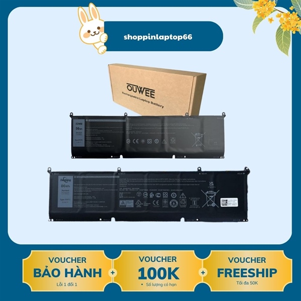 Pin Laptop Dell XPS 15 9500 Type 8FCTC 69KF2 (pin thay cell)