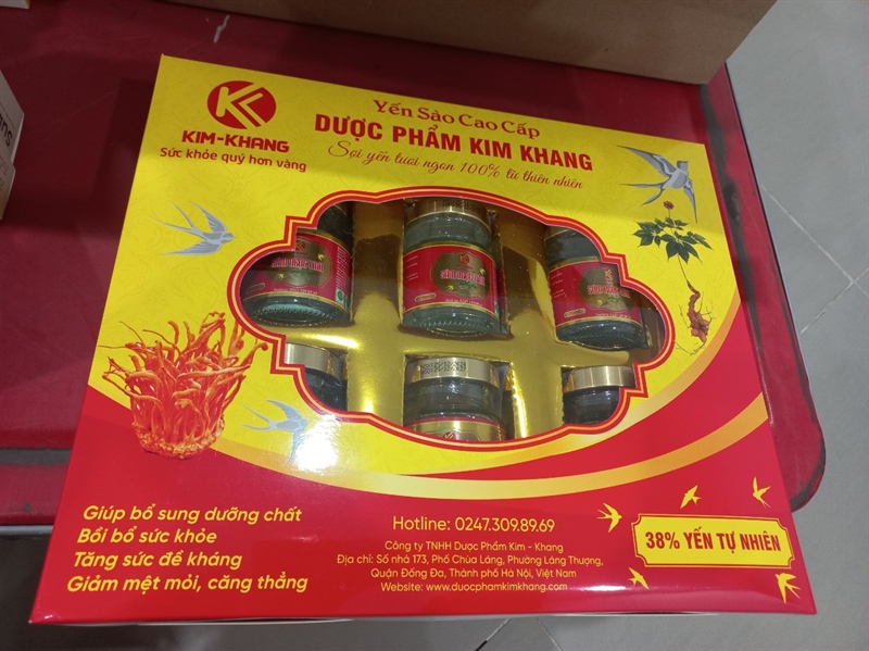 Yến sào dược phẩm Kim Khang (Hộp 6 lọ)