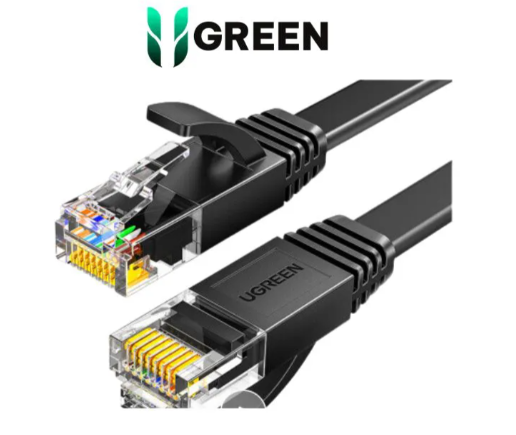 Cáp dữ liệu dạng dẹt nối mạng CAT6 truyền dữ liệu giữa các máy tính,dài 10M Ugreen ( 50178)