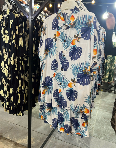 Áo sơ mi đi biển vải đũi