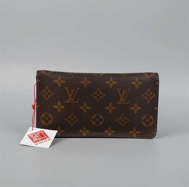 Ví LV hoa nâu khóa zip (LT) KG+