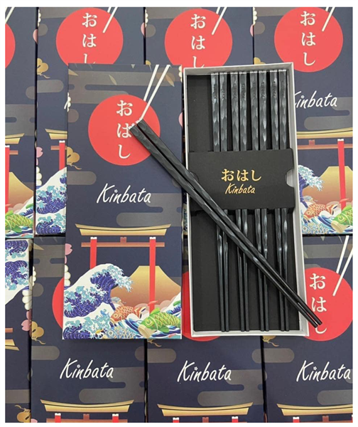 Bộ 5 đôi đũa sợi thuỷ tinh Kinbata cao cấp kháng khuẩn - Nhật Bản