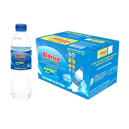 Nước chai Bidrico 500ml
