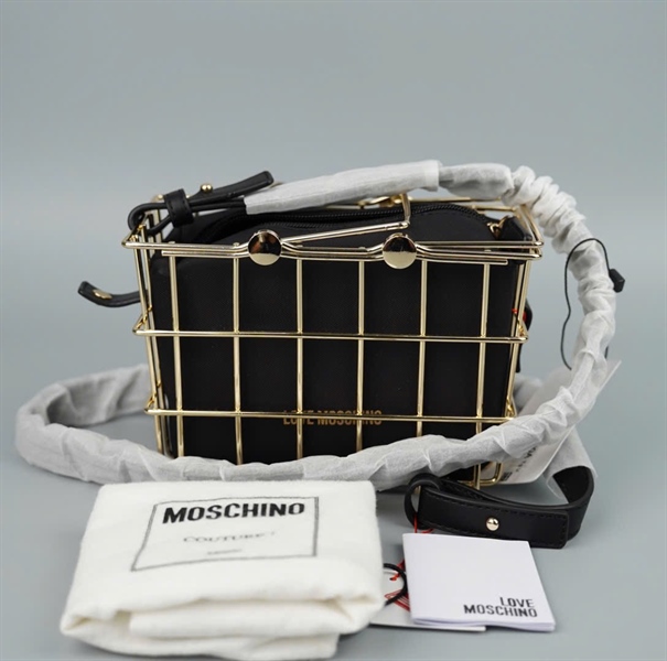 Túi Moschino đen kèm giỏ sz15 +