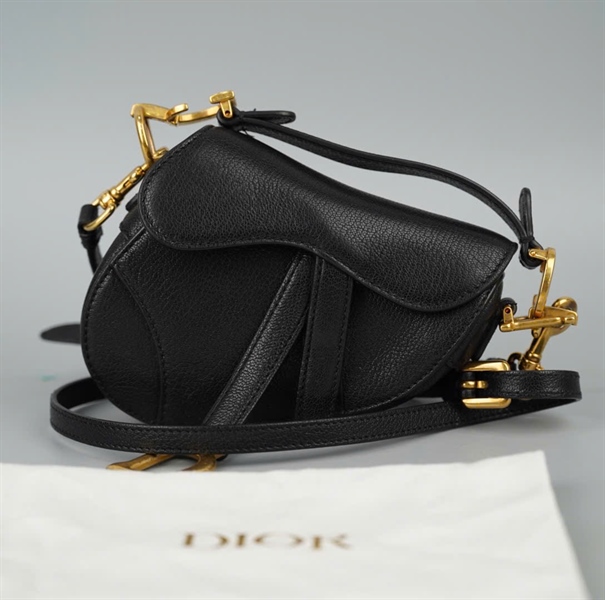 Túi Dior Saddle đen sz12 (BMC) KG+