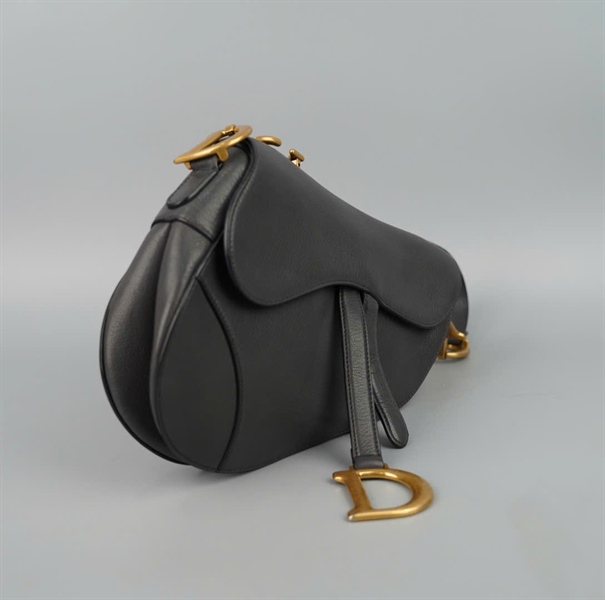 Túi Dior Saddle xám đen sz24 (BMC) KG+