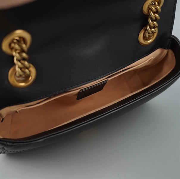 Túi GG Marmont đen sz21 (BMC) +