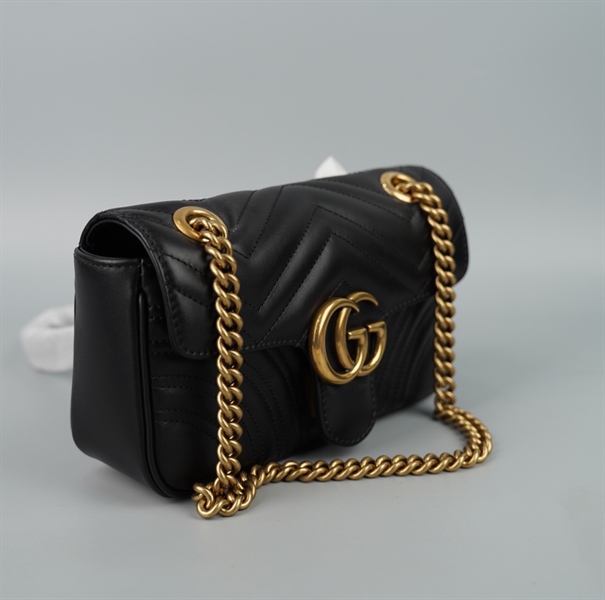 Túi GG Marmont đen sz21 (BMC) +