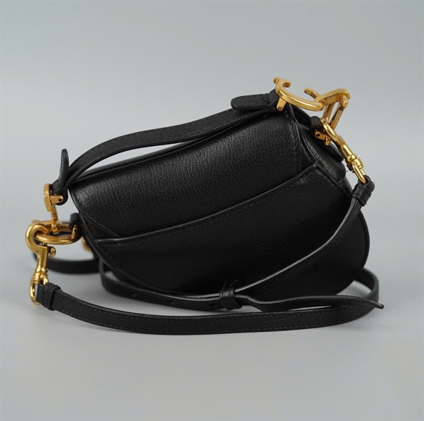 Túi Dior Saddle đen sz12 (BMC) KG+