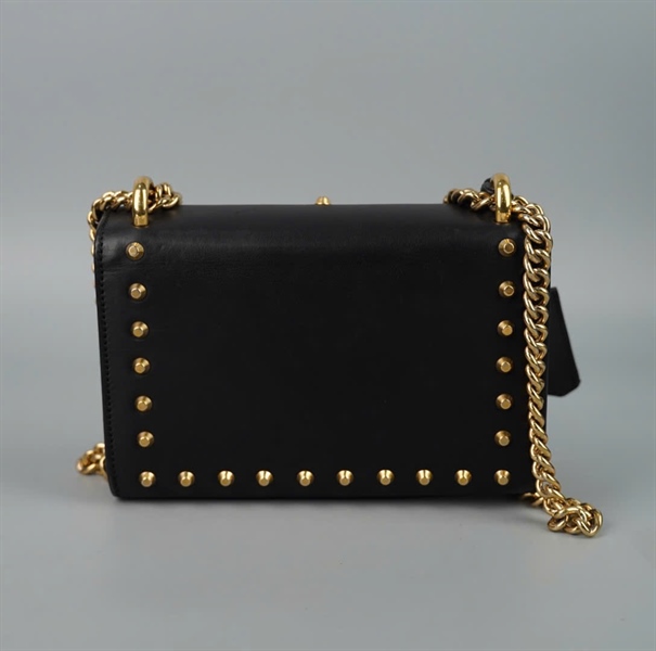 Túi GG Pearly Padlock đen kèm 2 chìa khóa (432182001998) sz20 (BMC) +