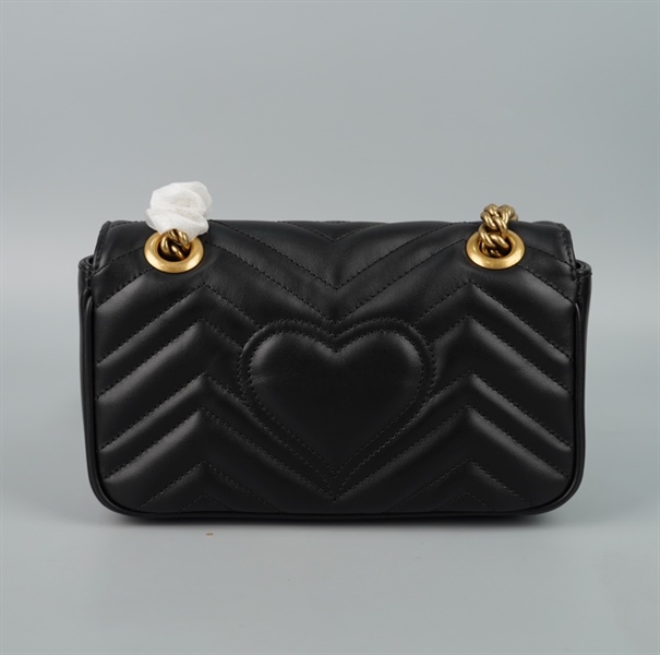 Túi GG Marmont đen sz21 (BMC) +