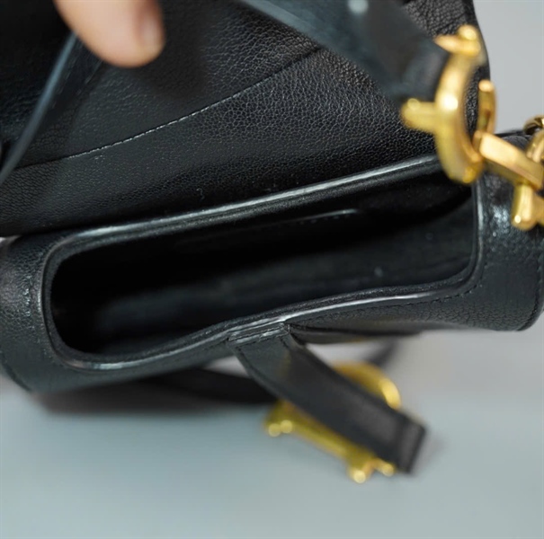Túi Dior Saddle đen sz12 (BMC) KG+