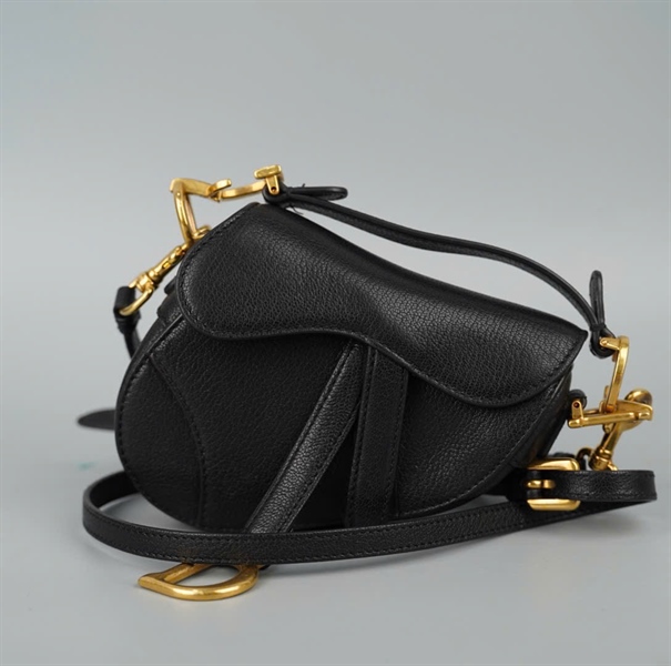 Túi Dior Saddle đen sz12 (BMC) KG+