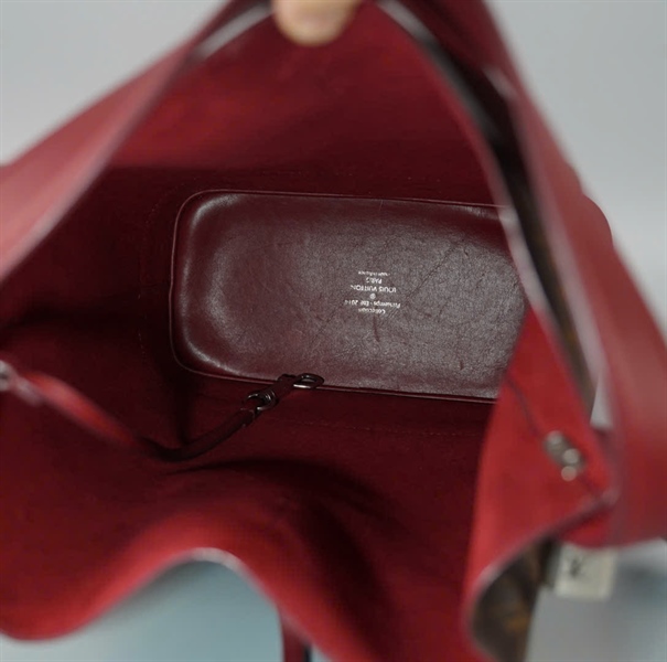 Túi LV NN14 Idole hoa nâu viền đỏ sz22 kèm ổ + 2 chìa (BMC) +