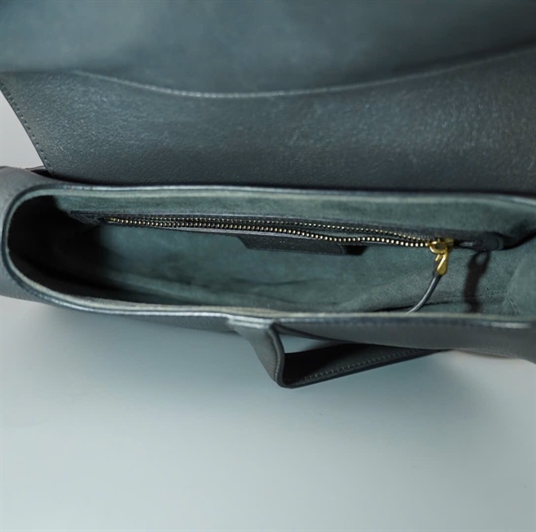 Túi Dior Saddle xám đen sz24 (BMC) KG+