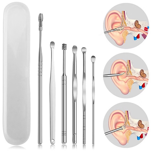 Set 5 dụng cụ lấy ráy tai hộp nhựa