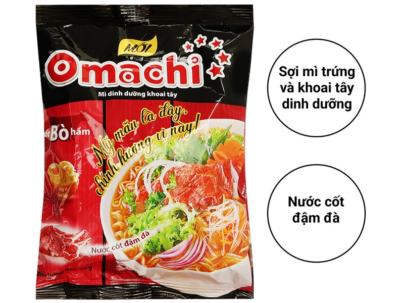Mì Omachi xốt bò hầm