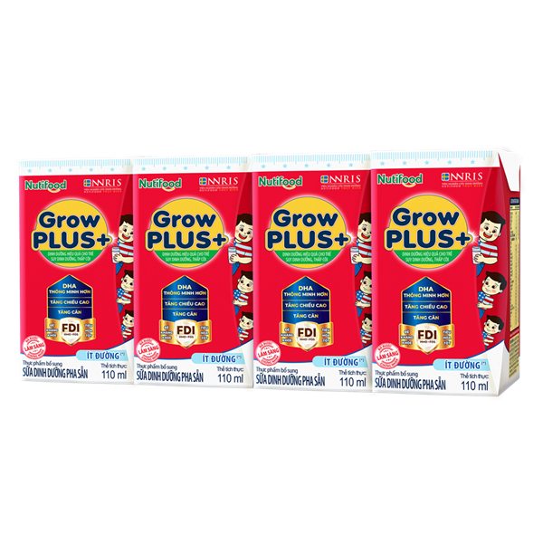 GrowPLUS+ đỏ 110ml - lốc 4