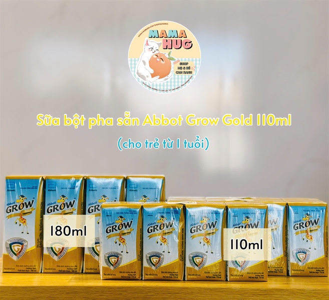Abbott Grow Gold hương vani 180ML - Lốc 4