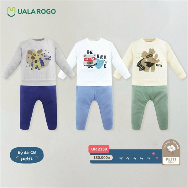 Uala Bộ Dài CB petit U2339 - Be Xanh Ngọc