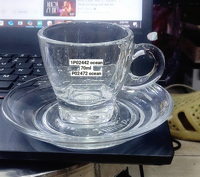 DĨA 189- 1P02472 CAFFE SAUCER 4 OCEAN