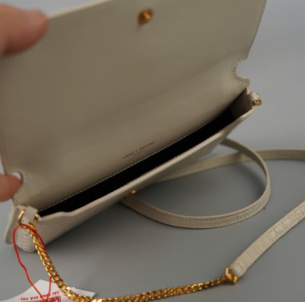 Túi YSL Phone trắng sz18 (BQ) KG+