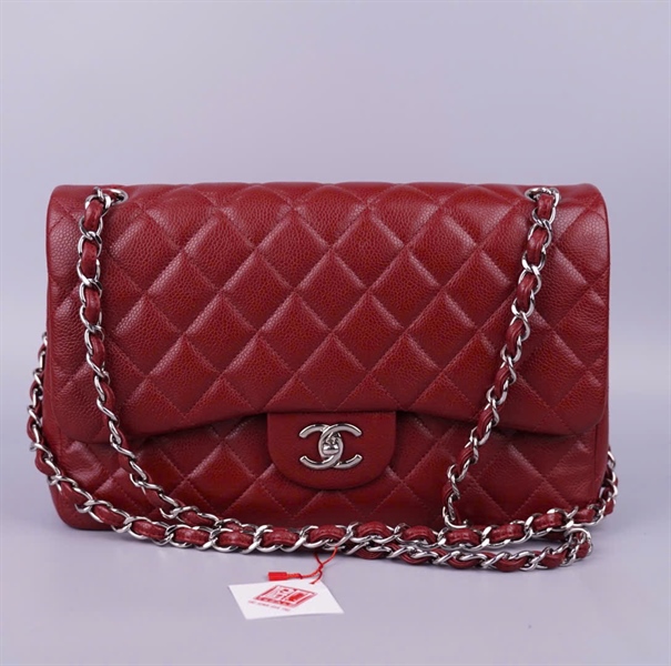 Túi Chanel Classic Đỏ (18330857) sz30 (Jumbo) KG+