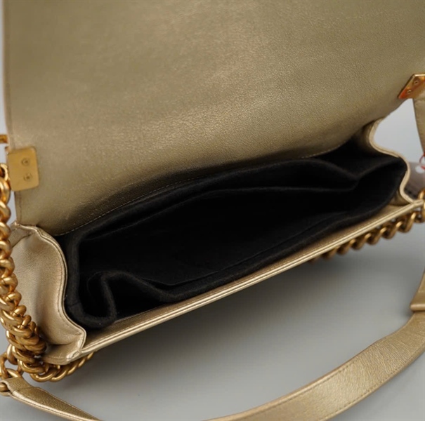 Túi Chanel Boy vàng (20497206) kèm lót form sz25 KG+