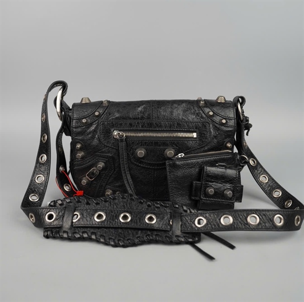 Túi Balenciaga Le Cagole đen kèm ví sz23 (BQ) KG+