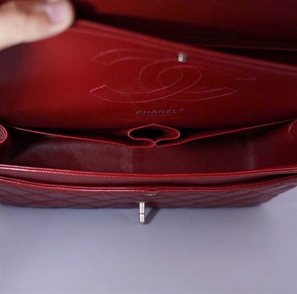 Túi Chanel Classic Đỏ (18330857) sz30 (Jumbo) KG+