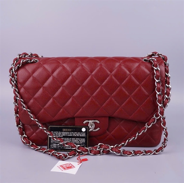 Túi Chanel Classic Đỏ (18330857) sz30 (Jumbo) KG+