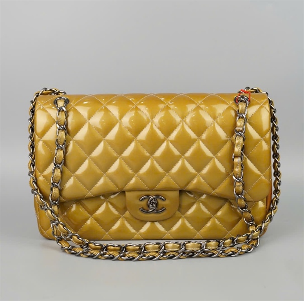 Túi Chanel Classic vàng sz30 (Jumbo) (17435219) KG+