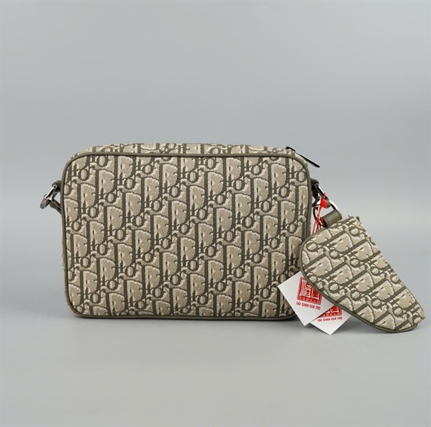 Túi Dior Saddle (set 3 món) xám xanh sz23 (BQ) KG+